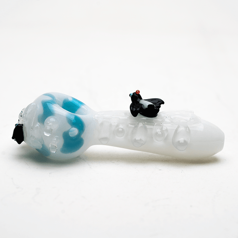 Empire Glassworks Spoon Pipe - Icy Penguins - Small - Avernic Smoke Shop