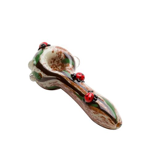 Empire Glassworks Spoon Pipe - Lady Bugs - Small - Avernic Smoke Shop
