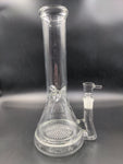 Epic Honeycomb Perc Beaker Glass Water Pipe | 12" | 19mm
