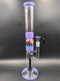 Glitch Tube Water Pipe w/ Horn Bowl | 15.5"