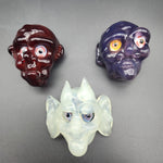 Goblin Face Pendants - by Sprout Glass