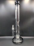 GRAV® Extra Large Straight Base Water Pipe - Black Accents - Avernic Smoke Shop