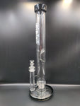 GRAV® Extra Large Straight Base Water Pipe - Black Accents - Avernic Smoke Shop