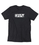 GRAV Heather Black Logo T-Shirt - Avernic Smoke Shop