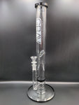 GRAV® Large, Black Accent Straight Base W/ Disc Water Pipe - Avernic Smoke Shop