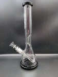 GRAV® Medium, Black Accent Beaker Base Water Pipe - Avernic Smoke Shop