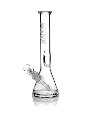 GRAV® Medium, Clear Beaker Base Water Pipe - Avernic Smoke Shop