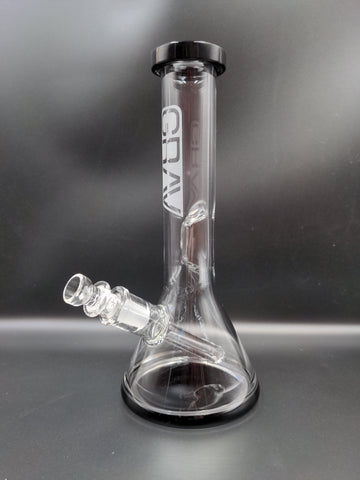 GRAV® Small, Black Accent Beaker Base Water Pipe - Avernic Smoke Shop