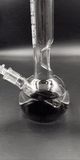 GRAV® Small, Black Accent Round Base Water Pipe