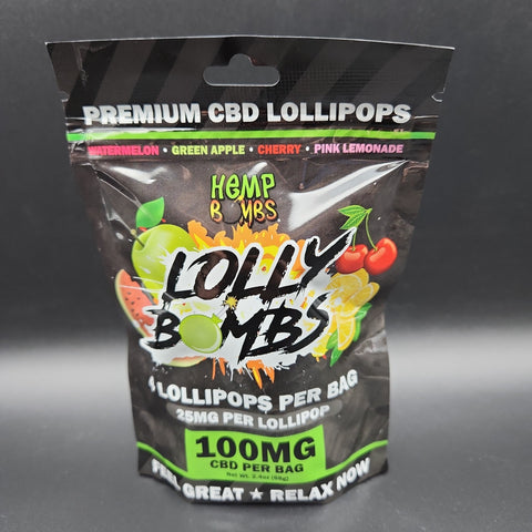 Hemp Bombs 100mg CBD Lollipops