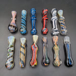 High End Dichro Glass Chillum | 3" - 4" - Avernic Smoke Shop