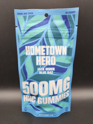 Hometown Hero HHC Gummies (Blue Razz) - 500mg