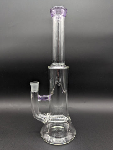 Inline Hollow Foot Straight Tube - Fire Within Glass - Avernic Smoke Shop