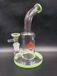 Inline Perc Chakra Water Pipe 7.5" | 14mm - Avernic Smoke Shop