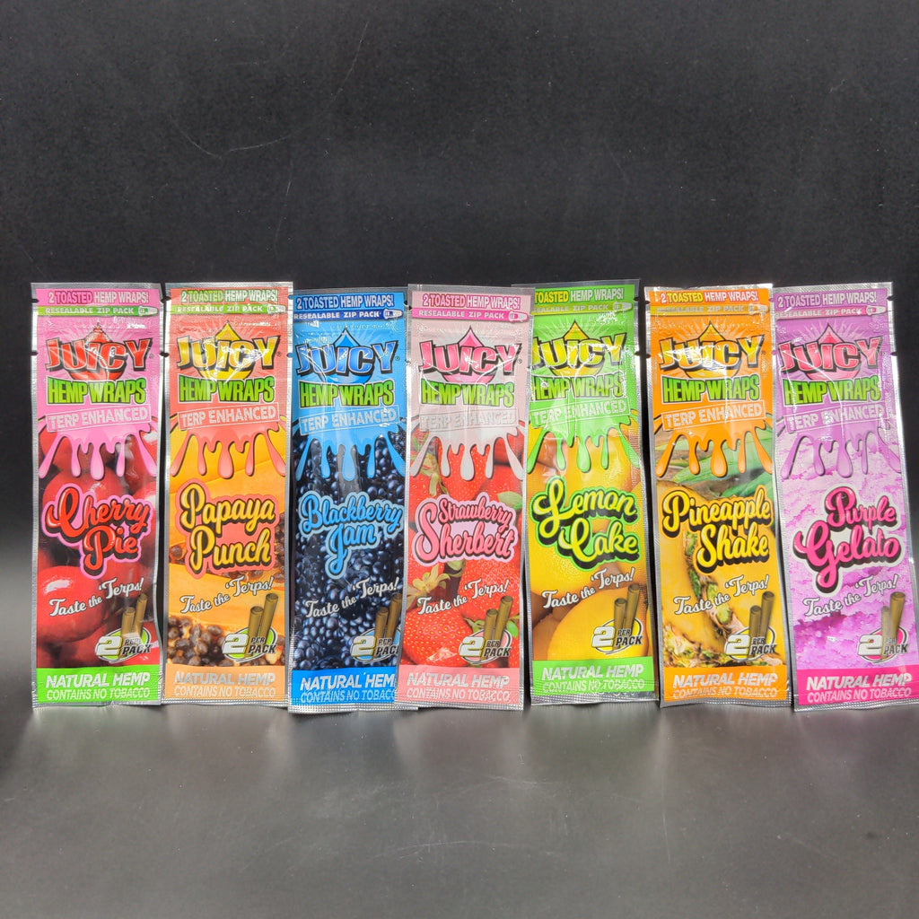 juicy tobacco wraps hemp terp enhanced Smoke Loud UK Juicy Jays Hemp Wrap -