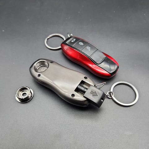Key Fob Hand Pipe - Metal | 3.25" | Colors Vary - Avernic Smoke Shop