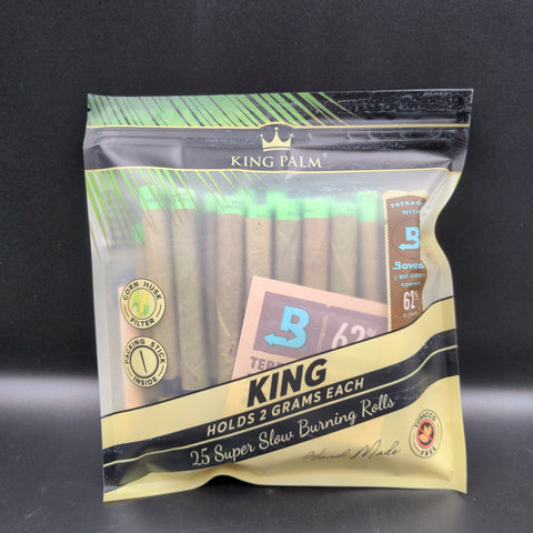 King Palm Super Slow Burning Wraps 25 Pack - Avernic Smoke Shop