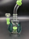 Leaf Handle Water Pipe - 8.5" / 14mm - Avernic Smoke Shop