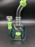 Leaf Handle Water Pipe - 8.5" / 14mm - Avernic Smoke Shop