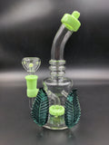 Leaf Handle Water Pipe - 8.5" / 14mm - Avernic Smoke Shop