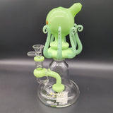 Lookah 8" Glass Bong with Bulged Eyed Octopus with Disc Perc - Avernic Smoke Shop