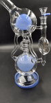 Lookah Glass Dual Chamber Water Pipe | 12.5" | 14mm - Avernic Smoke Shop