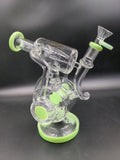 Lookah Glass Teardrop Tusk Recycler | 9.5" | 14mm - Avernic Smoke Shop