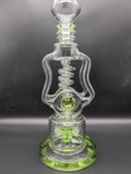Lookah Glass Twisted Up Water Pipe | 16" | 14mm - Avernic Smoke Shop