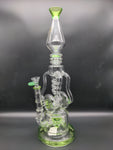 Lookah Glass Twisted Up Water Pipe | 16" | 14mm - Avernic Smoke Shop