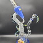 Lookah Trippy Dragon Recycler Water Pipe | 15" | 14mm - Avernic Smoke Shop