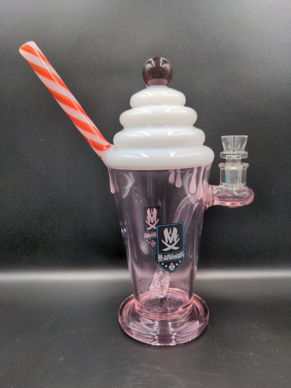 Mathematix Glass Cherry Milkshake Rig 11" - Avernic Smoke Shop