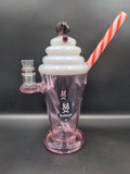 Mathematix Glass Cherry Milkshake Rig 11" - Avernic Smoke Shop