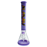 MAV 18" Purple California Retro Full Color Beaker Bong - Avernic Smoke Shop