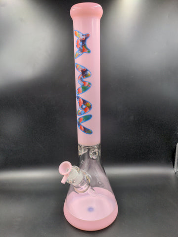 MAV Glass Beaker 18" - Flamingo Vibes - Avernic Smoke Shop