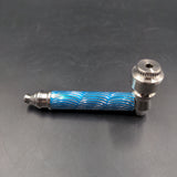 Metal Tobacco Pipes - 2.75" - blue