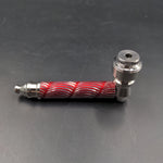 Metal Tobacco Pipes - 2.75" - red