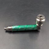 Metal Tobacco Pipes - 2.75" - green