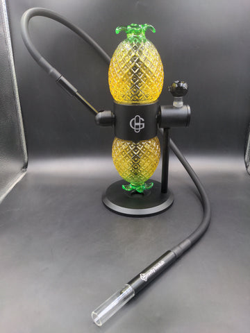 Metal/Glass Double Chamber Pineapple Gravity Bong - Avernic Smoke Shop