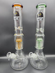Midnight Glass 15.5" Classic Beaker w/ Tree Perc - Avernic Smoke Shop
