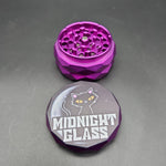 Midnight Glass Diamond Carved Grinders - Avernic Smoke Shop