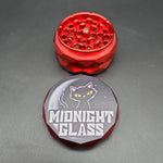 Midnight Glass Diamond Carved Grinders - Avernic Smoke Shop