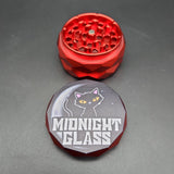Midnight Glass Diamond Carved Grinders - Avernic Smoke Shop
