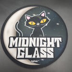 Midnight Glass Round 8" Dab Mat - Avernic Smoke Shop