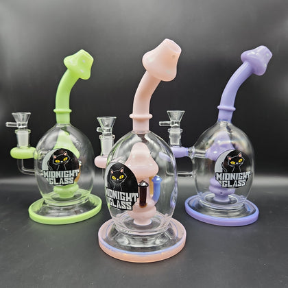 Midnights Mushrooms 9" Water Pipe-Avernic Smoke Shop