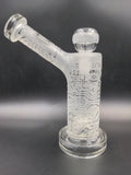 Milky Way Glass "Circuit Board" 7" Bubbler - Avernic Smoke Shop