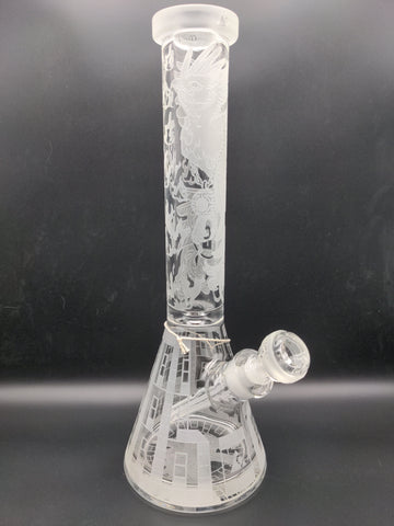 Milky Way Glass "Phoenix Prism" Beaker - Avernic Smoke Shop