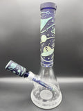 Milky Way Glass "Space Odyssey" in Color 14" Beaker - Avernic Smoke Shop
