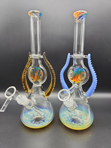 Mind Expander Wig Wag Water Pipe 10" / 14mm F - Avernic Smoke Shop