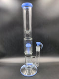 Multi Perc Water Pipe w/ Horned Bowl | 16" | 19mm