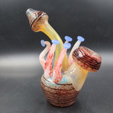 Mushroom Glass Bubbler - 6" - Avernic Smoke Shop